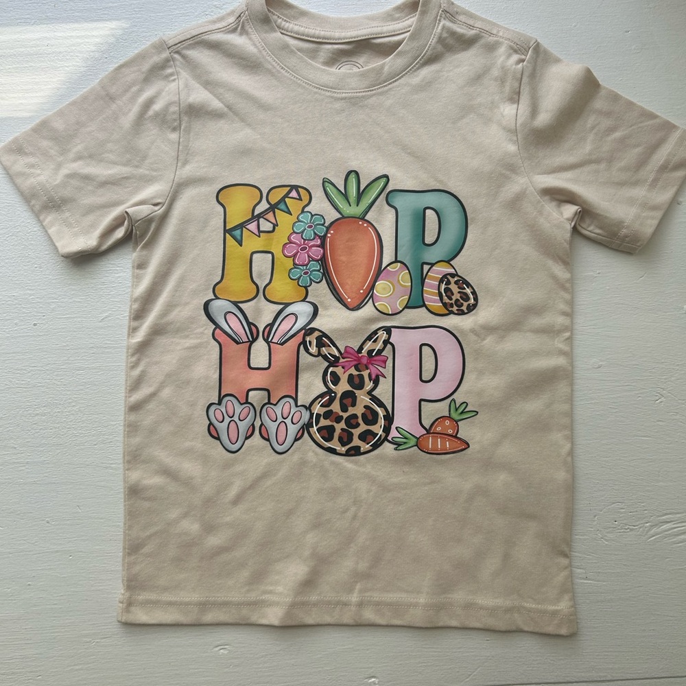 Wonder Nation Beige 'Hop Hop' Graphic Tee